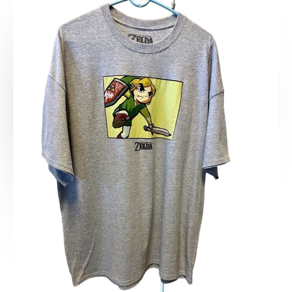 LEGEND of Zelda , Link T shirt , gray , XXL